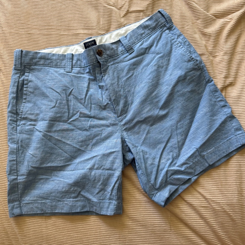 J crew linen shorts size 34